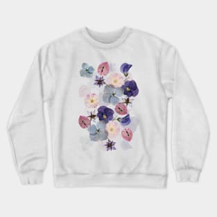 pressed flowers lilac Crewneck Sweatshirt